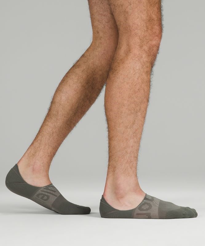 Lululemon Power Stride No-Show Sock with Active Grip 3 Pack Strumpor Accessories Grå Grå Olivgröna | DNJS-10827