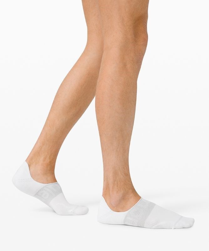 Lululemon Power Stride No-Show Sock with Active Grip Strumpor Accessories Vita | XNIS-72981