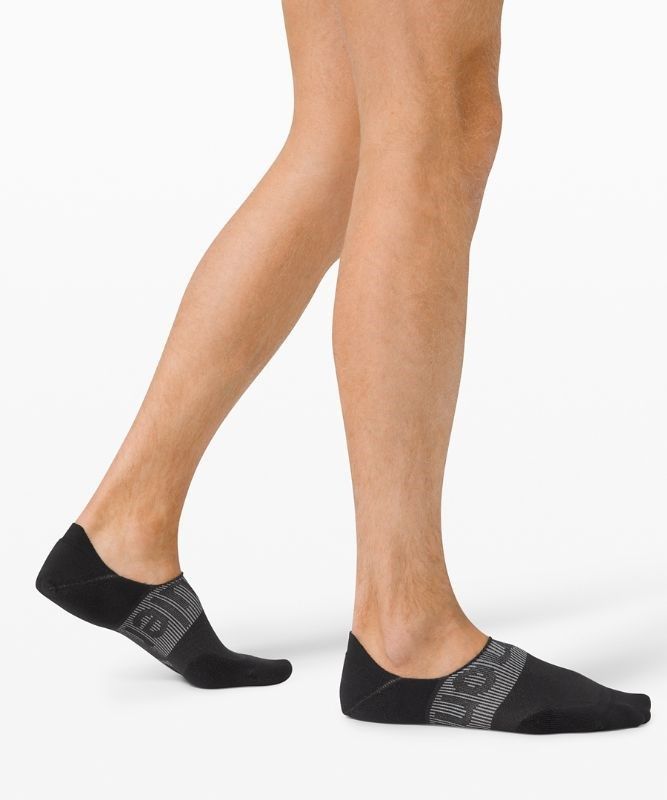 Lululemon Power Stride No-Show Sock with Active Grip Anti-Stink Strumpor Accessories Svarta | UOVE-56970