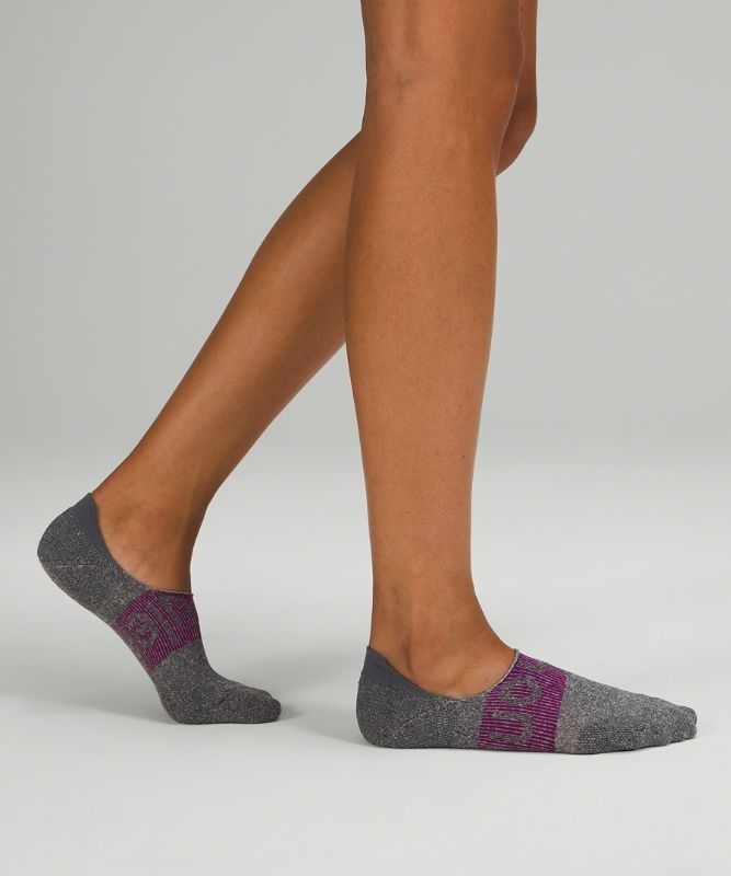 Lululemon Power Stride No-Show Sock with Active Grip 3 Pack Strumpor Accessories Grå Mintgröna | UKSR-02614