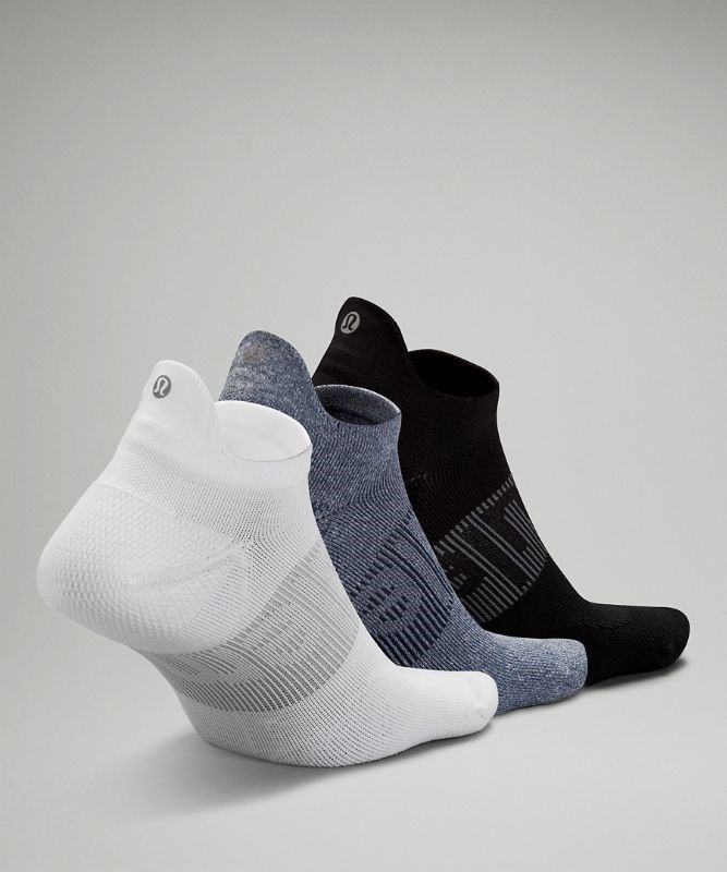 Lululemon Power Stride Tab Sock 3P Strumpor Accessories Vita Blå Svarta | SZHM-59036