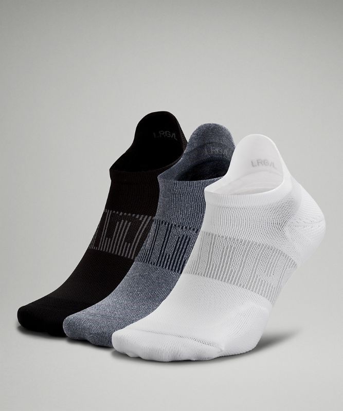 Lululemon Power Stride Tab Sock 3P Strumpor Accessories Vita Blå Svarta | SZHM-59036