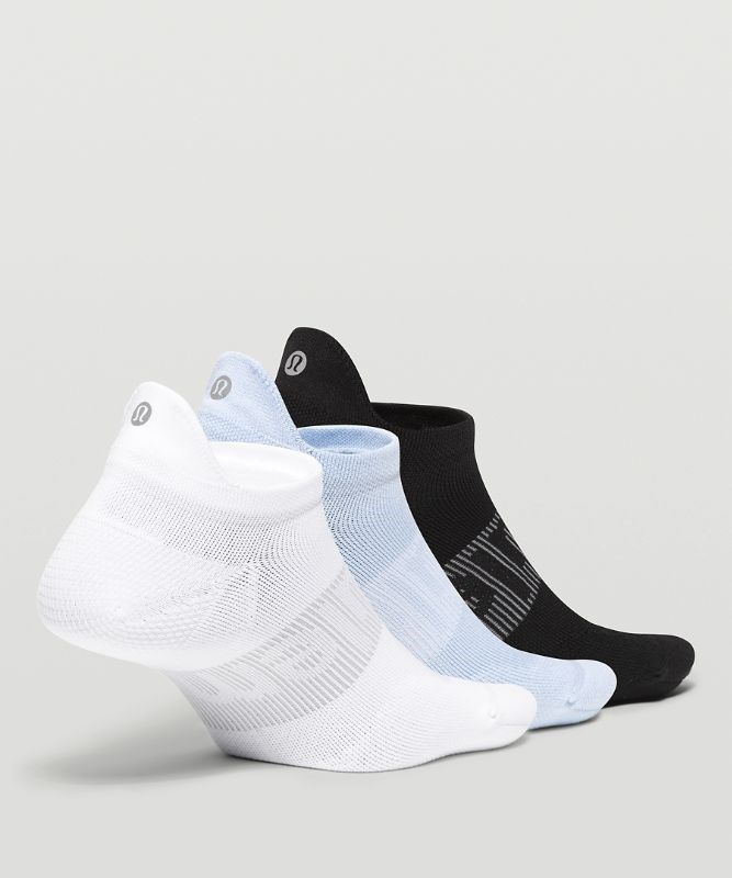 Lululemon Power Stride Tab Sock 3 Pack Strumpor Accessories Vita Blå Beige Svarta | ZNCX-47193