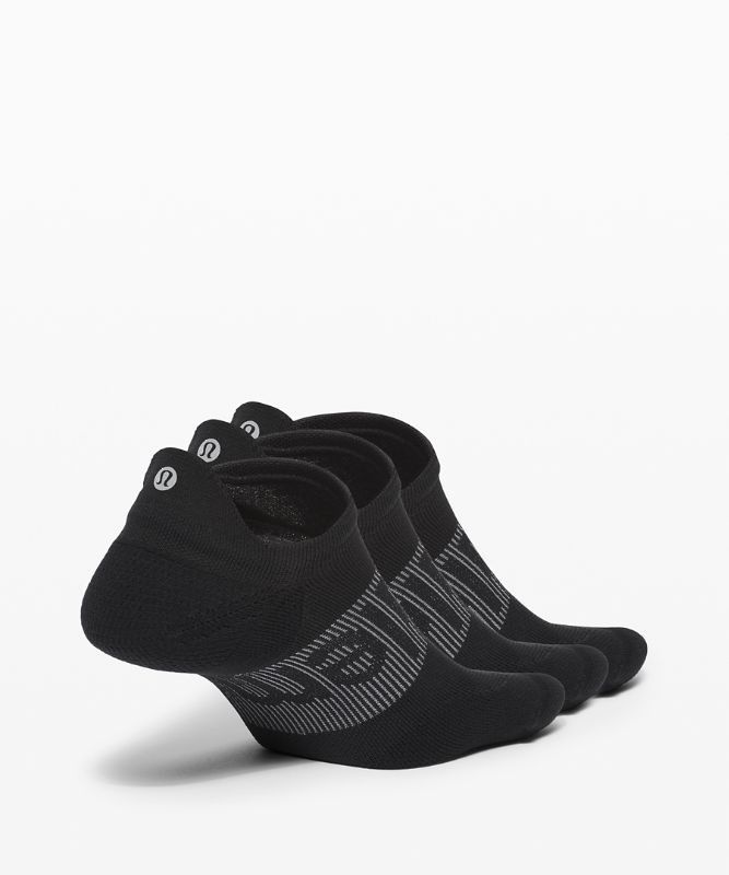 Lululemon Power Stride Tab Sock Anti-Stink 3 Pack Strumpor Accessories Svarta | YSKP-59186