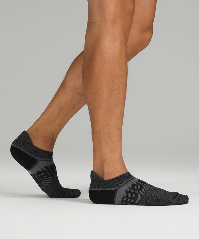 Lululemon Power Stride Tab Sock Wool Strumpor Accessories Svarta Grå | KHLI-90456