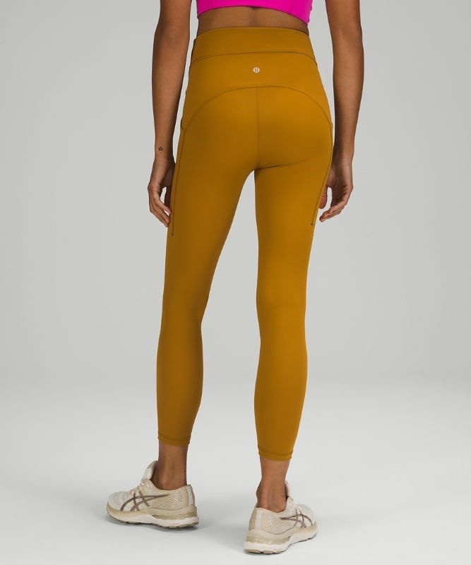 Lululemon Power Thru High-Rise Tight 25 Leggings Dam Guld Bruna | QSAD-08425
