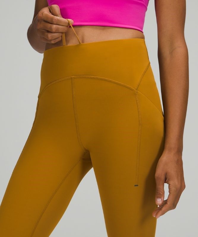 Lululemon Power Thru High-Rise Tight 25 Leggings Dam Guld Bruna | QSAD-08425