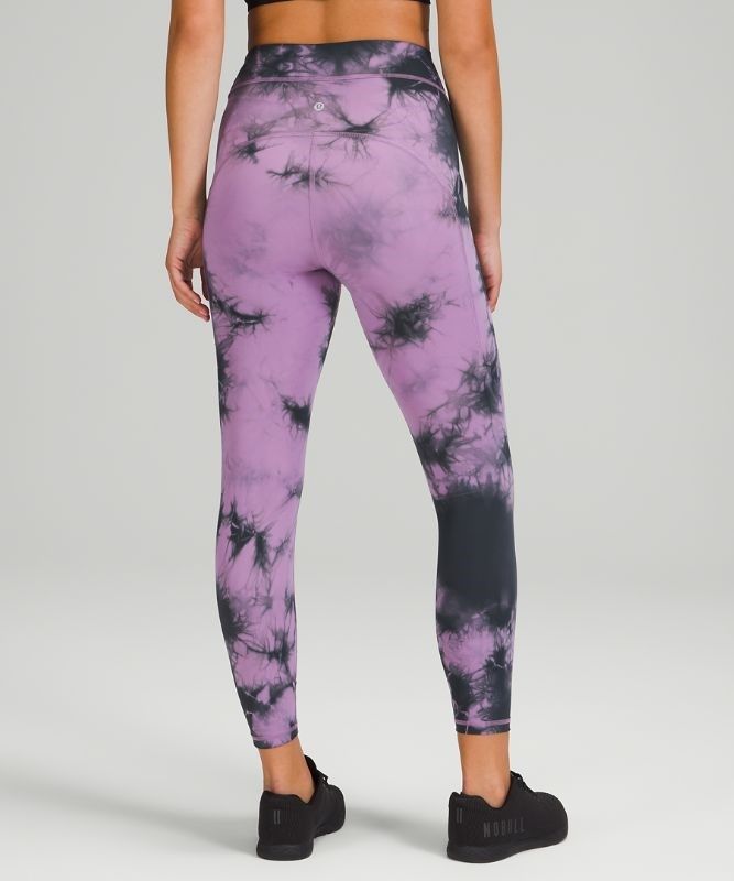 Lululemon Power Thru High-Rise Tight 25 Leggings Dam Lila Mörkgrå | NFGX-64708