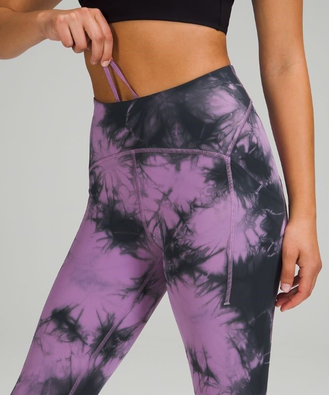 Lululemon Power Thru High-Rise Tight 25 Leggings Dam Lila Mörkgrå | NFGX-64708
