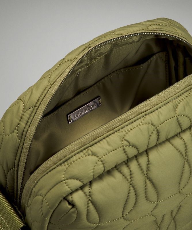 Lululemon Quilted Embrace Crossbody Väskor Accessories Bruna Gröna | RAXE-68742