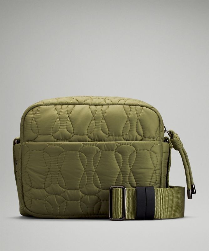 Lululemon Quilted Embrace Crossbody Väskor Accessories Bruna Gröna | RAXE-68742