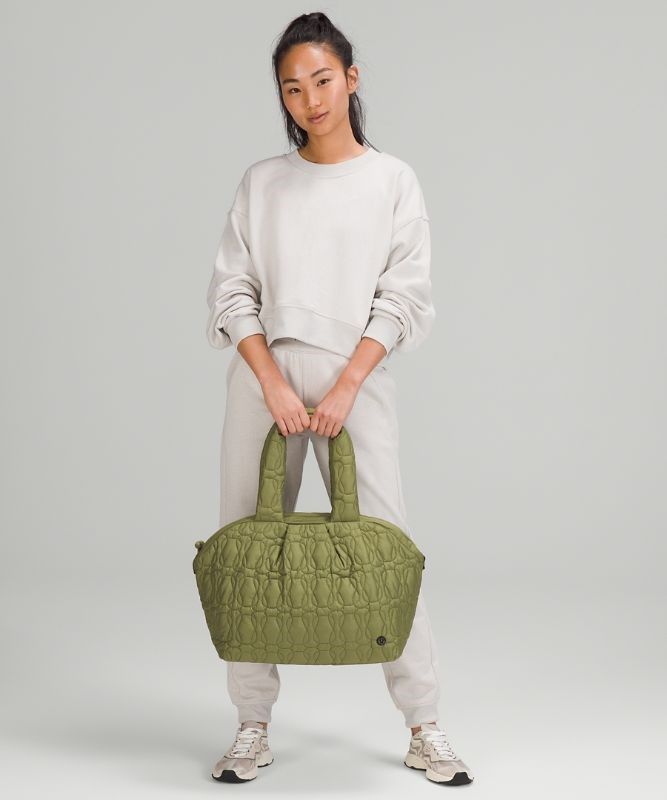 Lululemon Quilted Embrace Tote Väskor Accessories Bruna Gröna | MRYO-62740