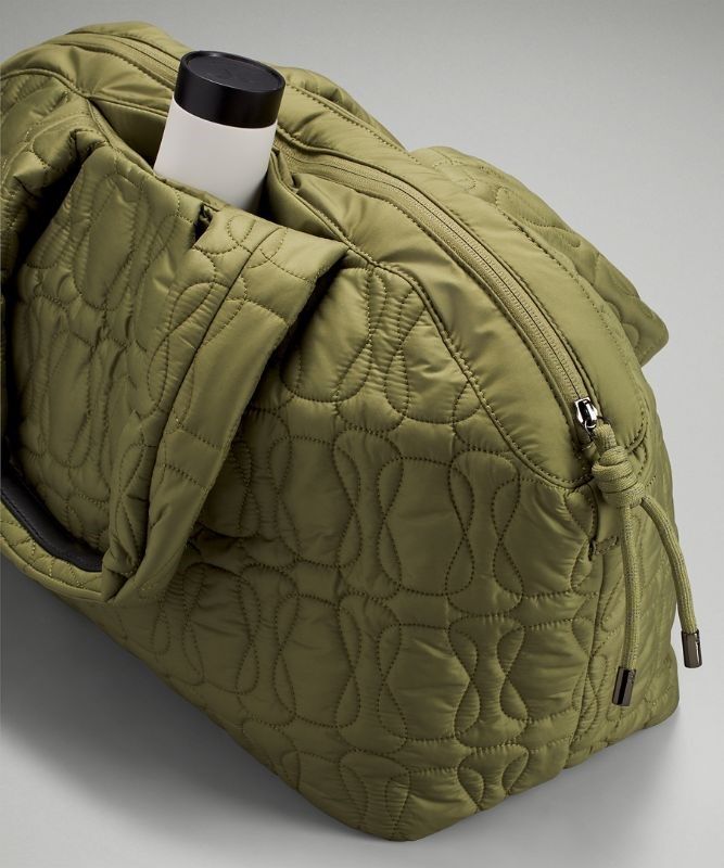 Lululemon Quilted Embrace Tote Väskor Accessories Bruna Gröna | MRYO-62740