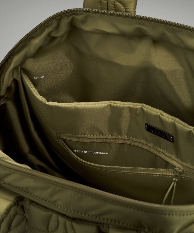 Lululemon Quilted Embrace Tote Väskor Accessories Bruna Gröna | MRYO-62740