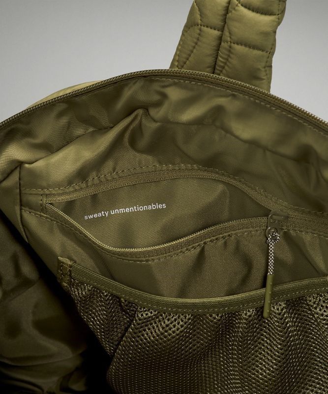 Lululemon Quilted Embrace Tote Väskor Accessories Bruna Gröna | MRYO-62740