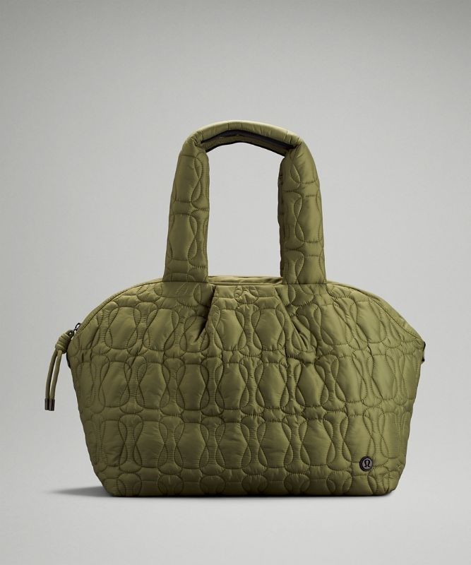 Lululemon Quilted Embrace Tote Väskor Accessories Bruna Gröna | MRYO-62740