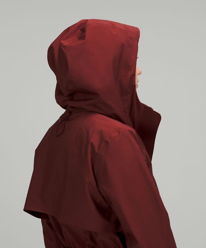 Lululemon Rain Rebel Jacket Jackor Dam Röda Vinröda | TQRL-03547