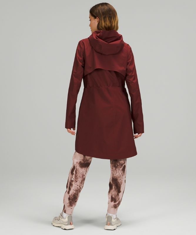 Lululemon Rain Rebel Jacket Jackor Dam Röda Vinröda | TQRL-03547