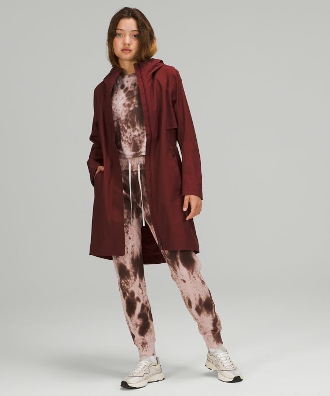 Lululemon Rain Rebel Jacket Jackor Dam Röda Vinröda | TQRL-03547