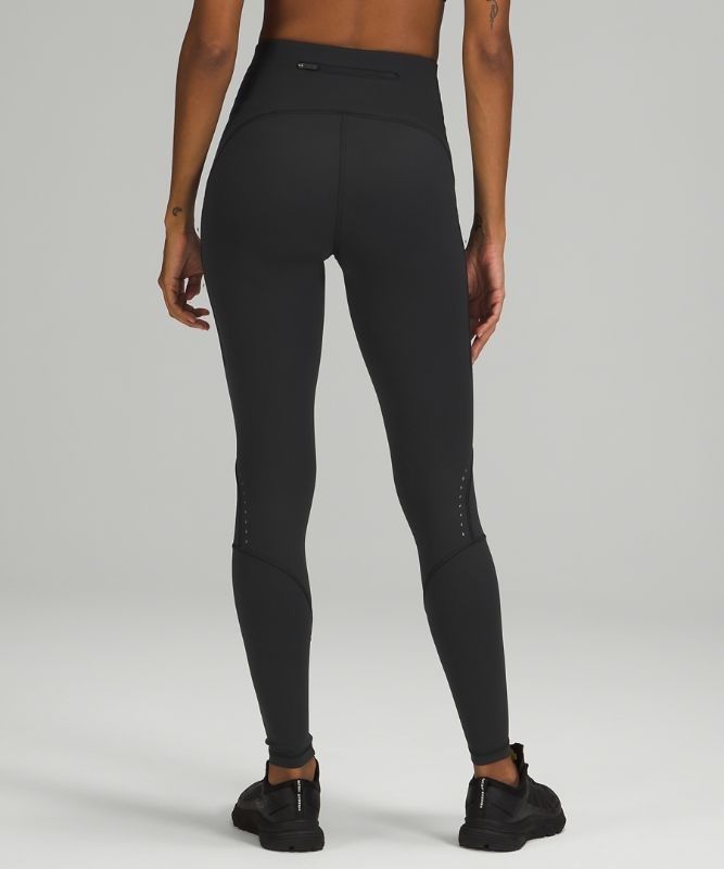Lululemon Rain Repellent High-Rise Running Tight 28 Leggings Dam Svarta | UHKV-46850