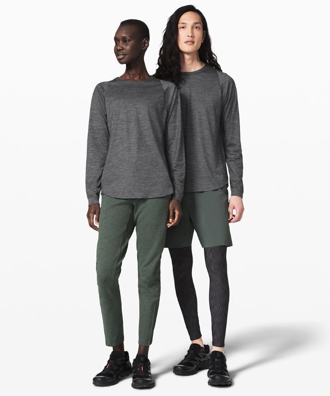 Lululemon Refract LS Tee Blast Herr Svarta | UDMT-96281