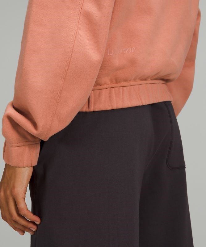 Lululemon Relaxed Cropped Hoodie Hoodie Dam Rosa | LWFY-01647