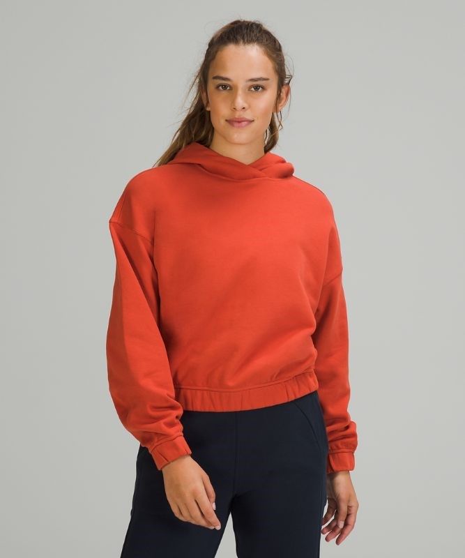 Lululemon Relaxed Cropped Hoodie Hoodie Dam Orange | JESF-74209