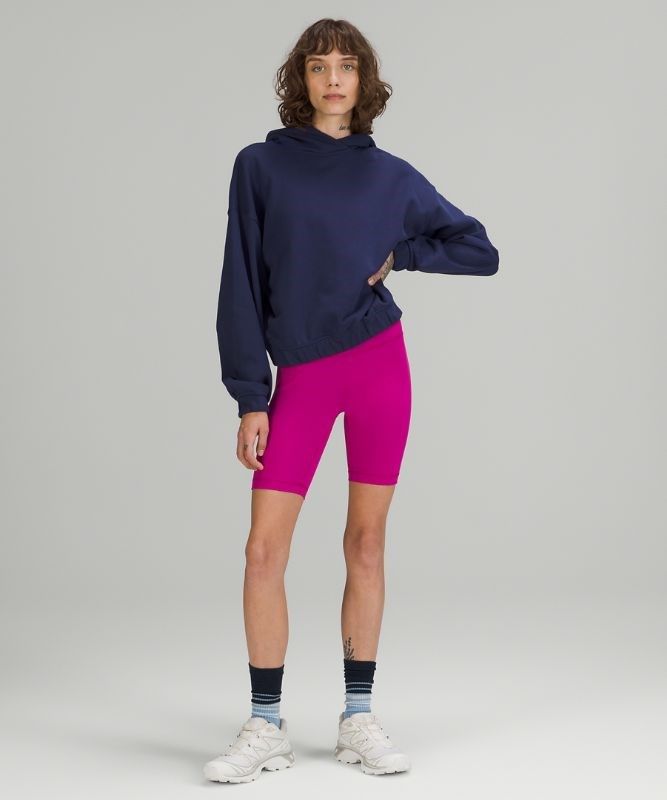 Lululemon Relaxed Cropped Hoodie Hoodie Dam Night Sea | FNAE-85649