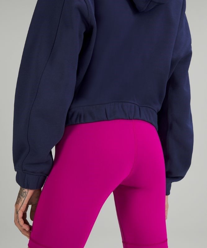Lululemon Relaxed Cropped Hoodie Hoodie Dam Night Sea | FNAE-85649