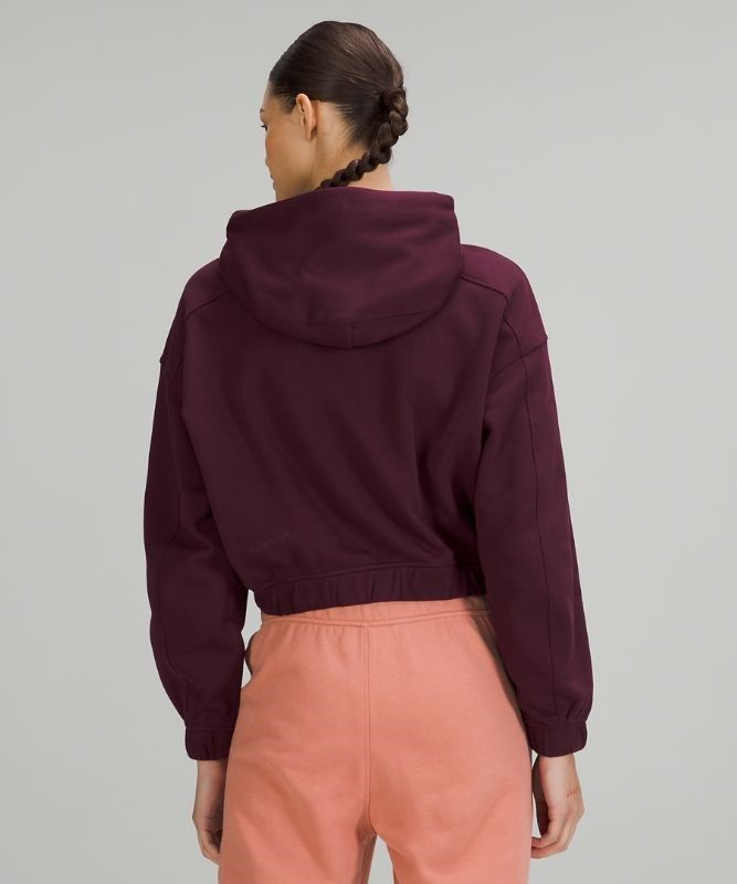 Lululemon Relaxed Cropped Hoodie Hoodie Dam Cassis | EBGM-28705
