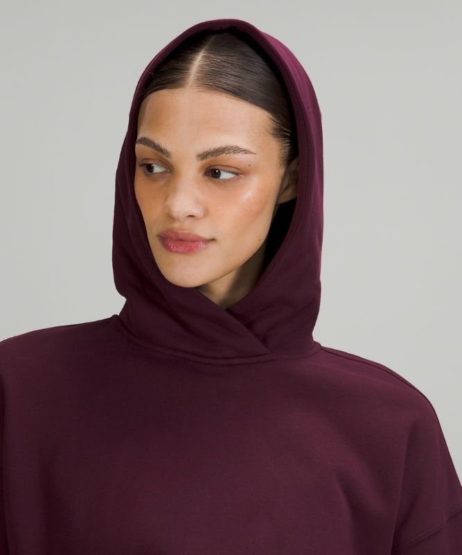 Lululemon Relaxed Cropped Hoodie Hoodie Dam Cassis | EBGM-28705