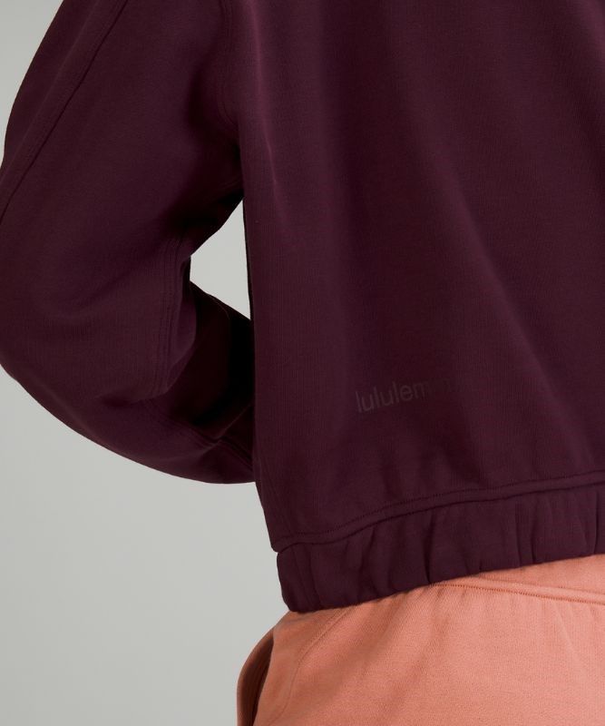 Lululemon Relaxed Cropped Hoodie Hoodie Dam Cassis | EBGM-28705