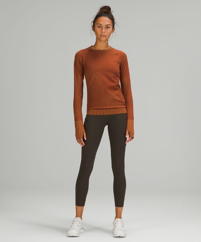 Lululemon Rest Less Pullover Blast Dam Bruna Orange | KIVO-20796