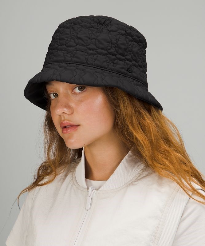 Lululemon Reversible Quilted Bucket Hat Hatt Accessories Svarta | OWUG-53107
