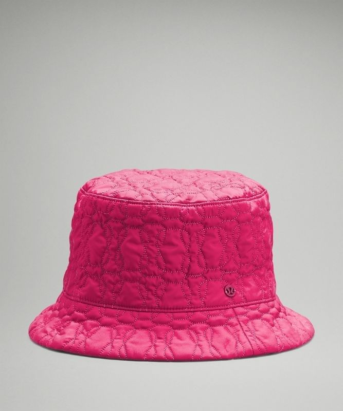 Lululemon Reversible Quilted Bucket Hat Hatt Accessories Rosa | LGXS-05469