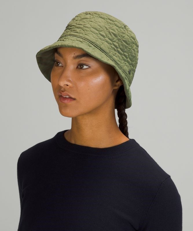 Lululemon Reversible Quilted Bucket Hat Hatt Accessories Gröna | HBZP-85972