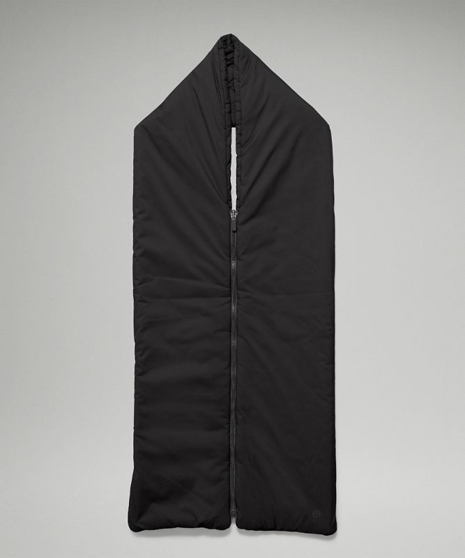 Lululemon Reversible Quilted Zip Scarf Halsduk Accessories Svarta | JXEW-18594