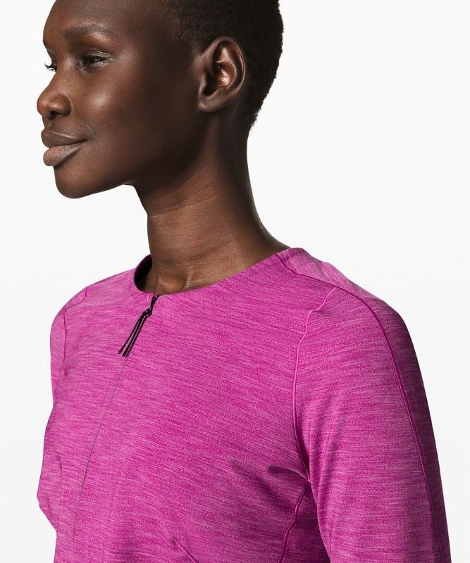 Lululemon Reykur Long Sleeve Blast Dam Mörk | RATZ-08742