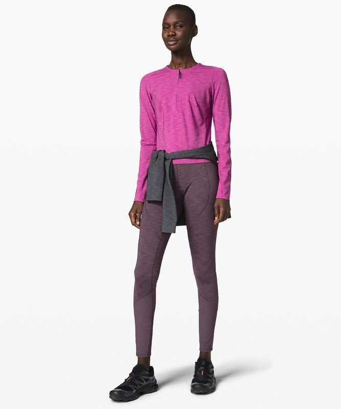 Lululemon Reykur Long Sleeve Blast Dam Mörk | RATZ-08742