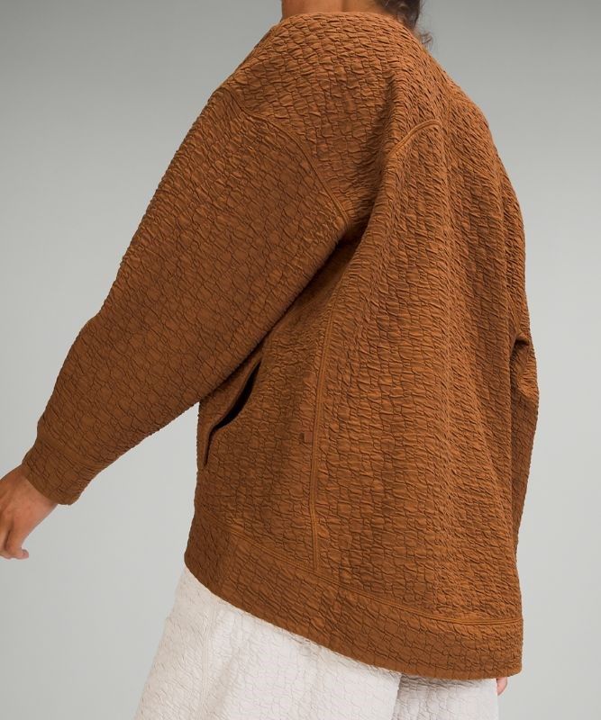 Lululemon Rippled V-Neck Pullover Tröjor Dam Koppar Bruna | ADBX-62508