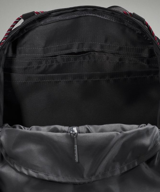 Lululemon Ripstop Paracord Backpack Väskor Accessories Svarta Röda | UHTS-15492
