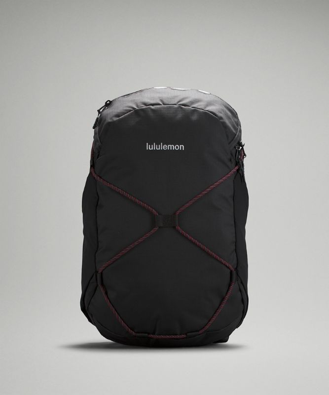 Lululemon Ripstop Paracord Backpack Väskor Accessories Svarta Röda | UHTS-15492