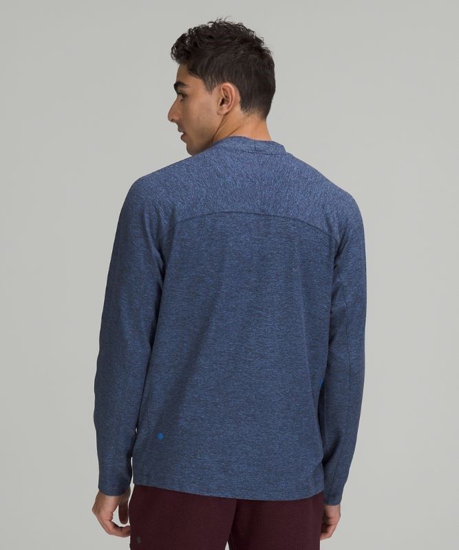 Lululemon Rulu Mock Neck Long Sleeve Blast Herr Blå | GVUE-10536