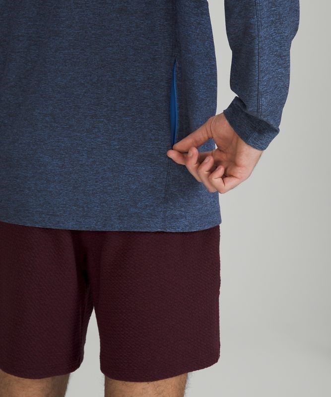 Lululemon Rulu Mock Neck Long Sleeve Blast Herr Blå | GVUE-10536