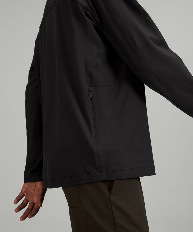 Lululemon Rulu Mock Neck Long Sleeve Blast Herr Svarta | VNLB-39820