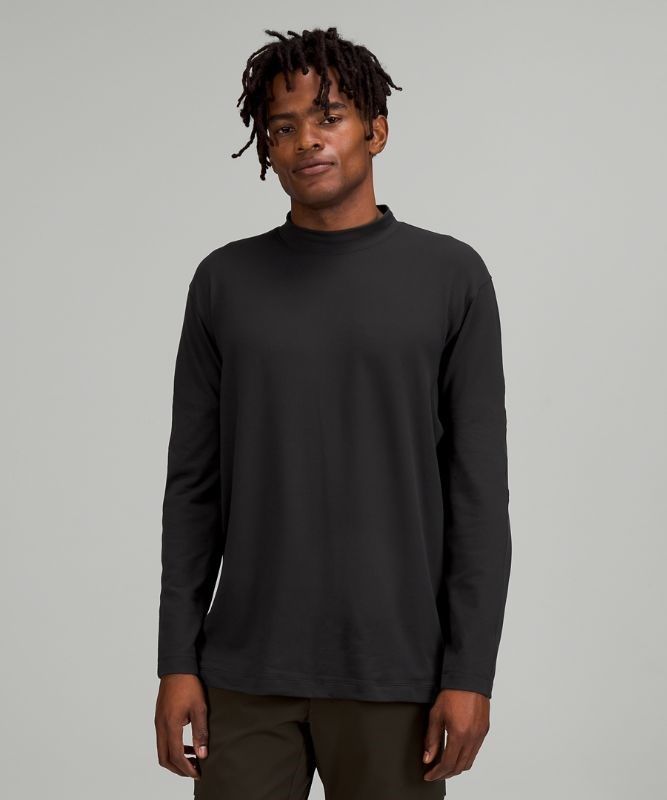 Lululemon Rulu Mock Neck Long Sleeve Blast Herr Svarta | VNLB-39820