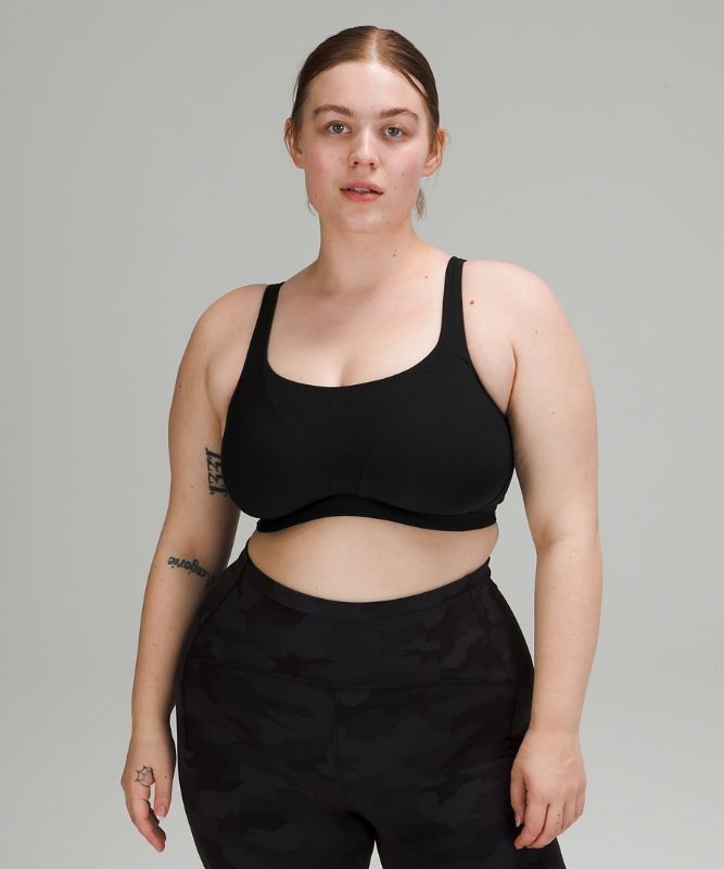 Lululemon Run Times Bra High Support, B Sport BH Dam Svarta | AJVH-24631