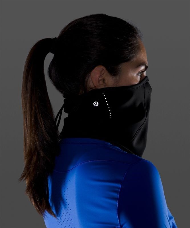 Lululemon Run for It All Neckwarmer Halsduk Accessories Svarta | CZKP-48652