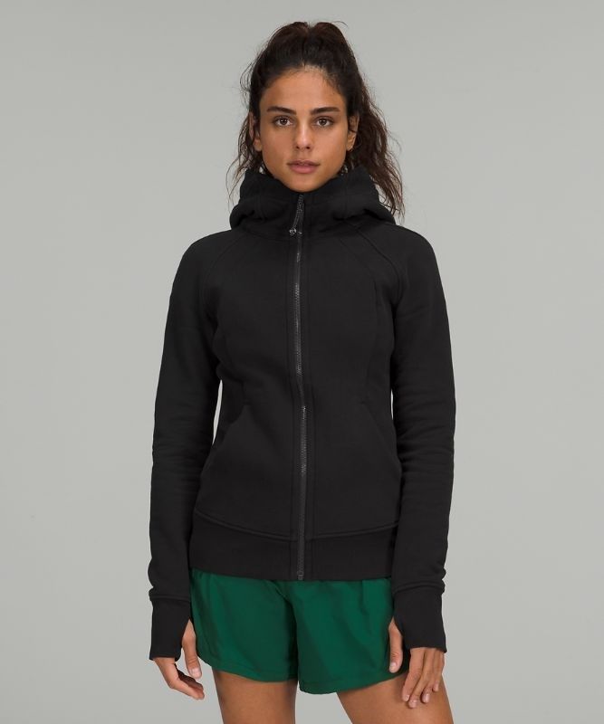 Lululemon Scuba Hoodie Light Cotton Fleece Tröjor Dam Svarta | RGBT-60983