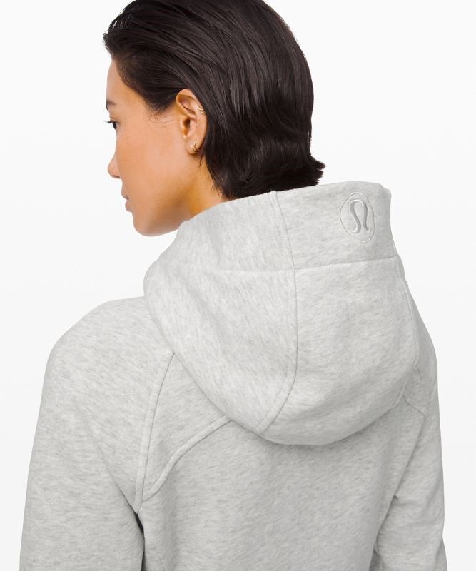 Lululemon Scuba Hoodie Light Cotton Fleece Tröjor Dam Ljusgrå | ZVQY-39205